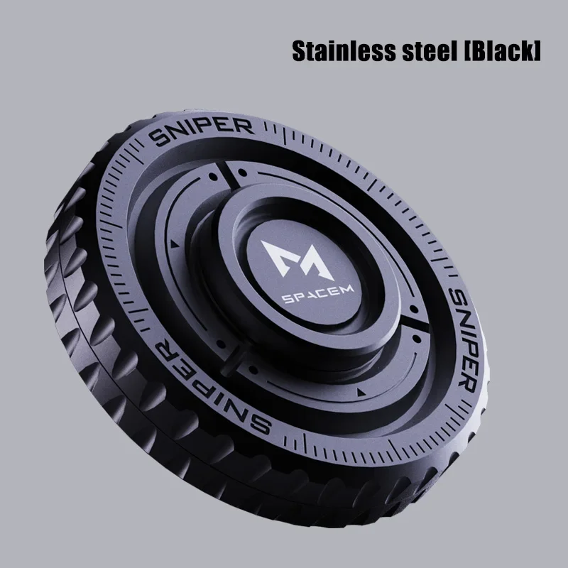 TriVortex 3-in-1 Stainless Steel Fidget Slider - Premium CNC Aluminum EDC Spinner