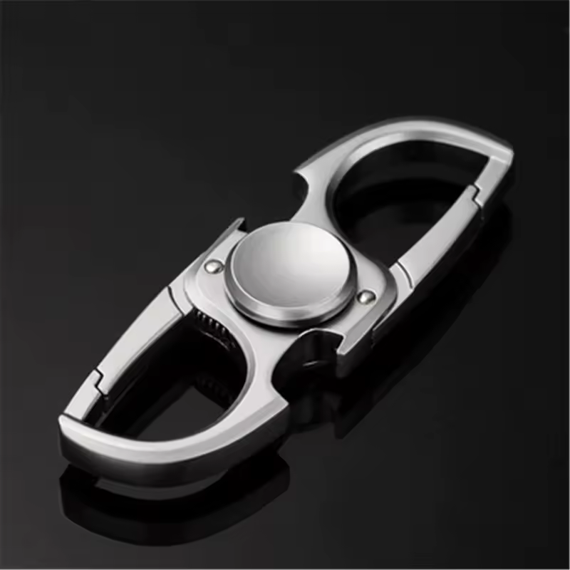 TriVortex 3-in-1 Stainless Steel Fidget Slider - Premium CNC Aluminum EDC Spinner