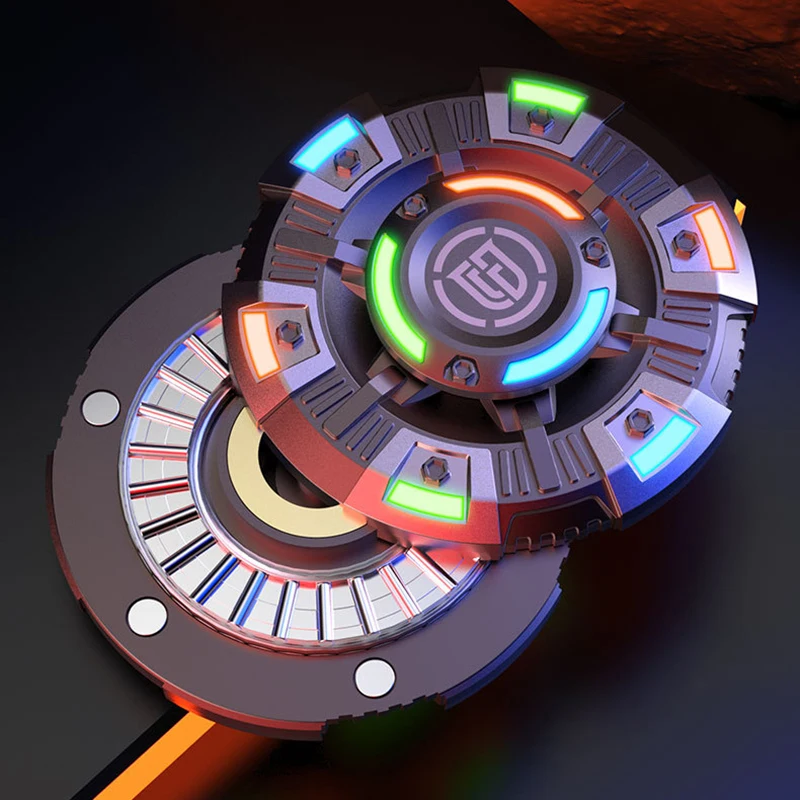 NovaDisc 2-in-1 Metal Fidget Spinner - Spin & Slide Mechanism