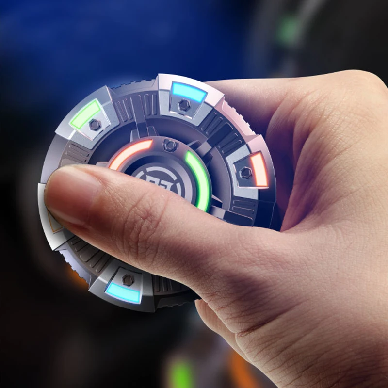NovaDisc 2-in-1 Metal Fidget Spinner - Spin & Slide Mechanism