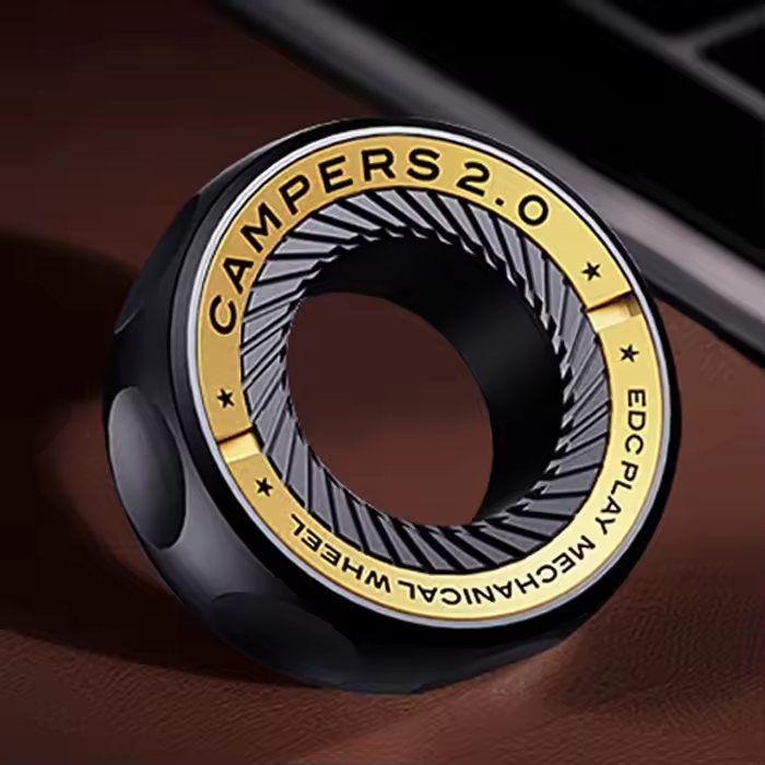 RelaxiSpin Magnetic Fidget Rings - Stainless Steel & Brass Spinner Rings