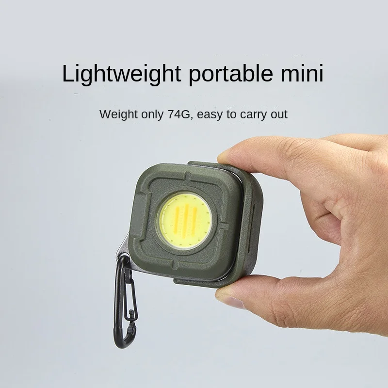 RuggedCompass Keylight - 500LM Rotating Keychain Flashlight with 4 Color Temps