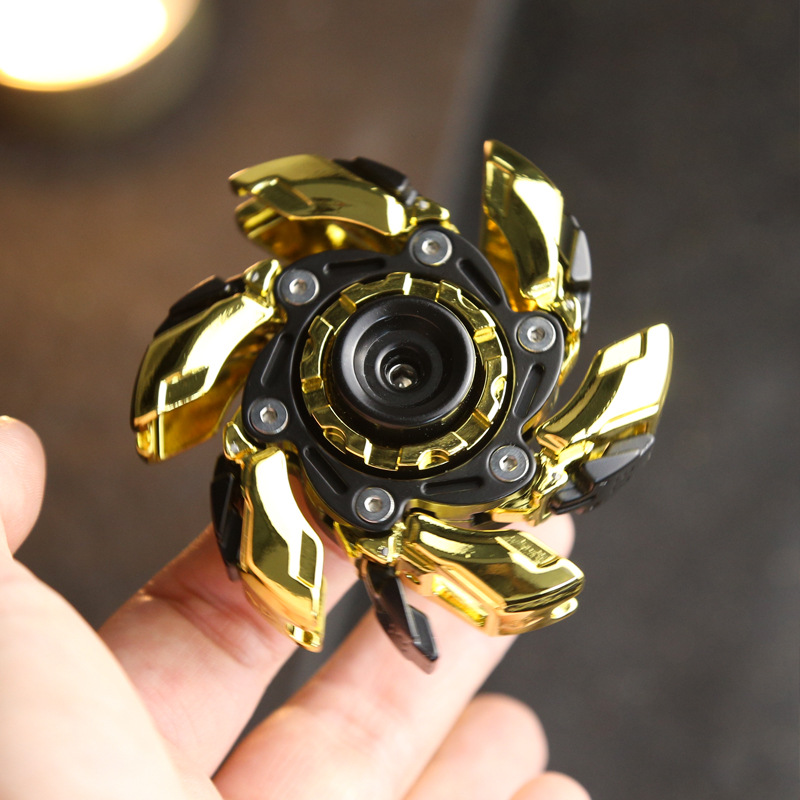 WarpFang Mecha Fidget Spinner | Stainless Steel EDC Stress Relief Toy