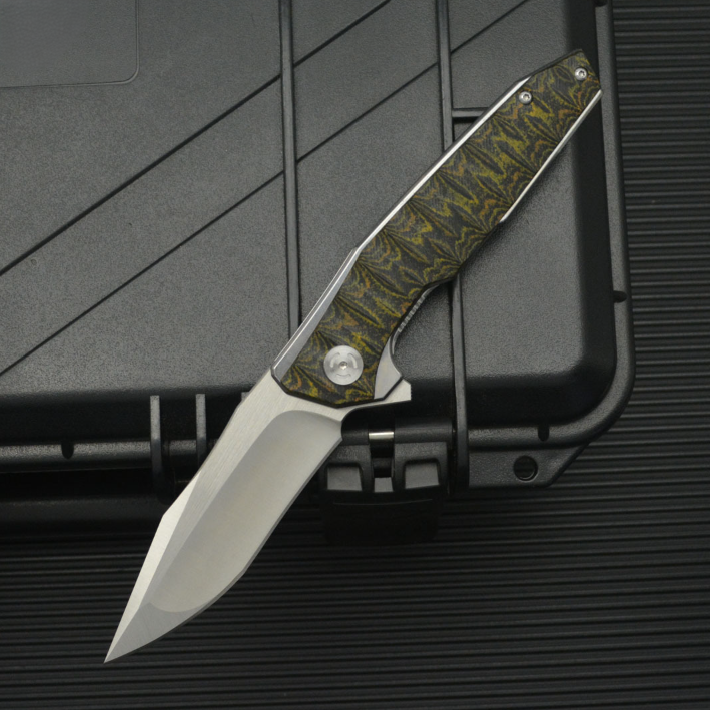 Python D2 Heavy-Duty Folding Knife - G10 Tactical Survival Blade