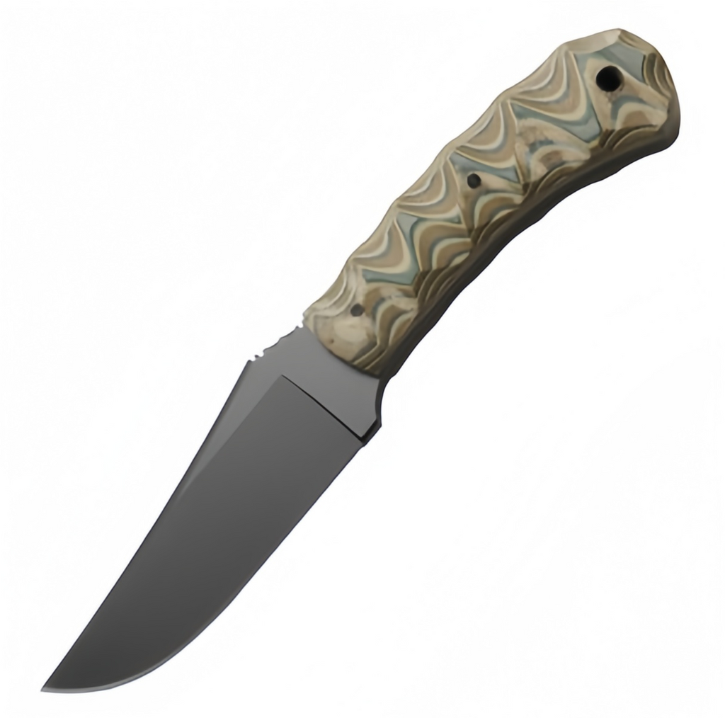 IronClad 80CRV2 Tactical Fixed Blade Knife - Full-Tang 5mm with G10 Handle Survival