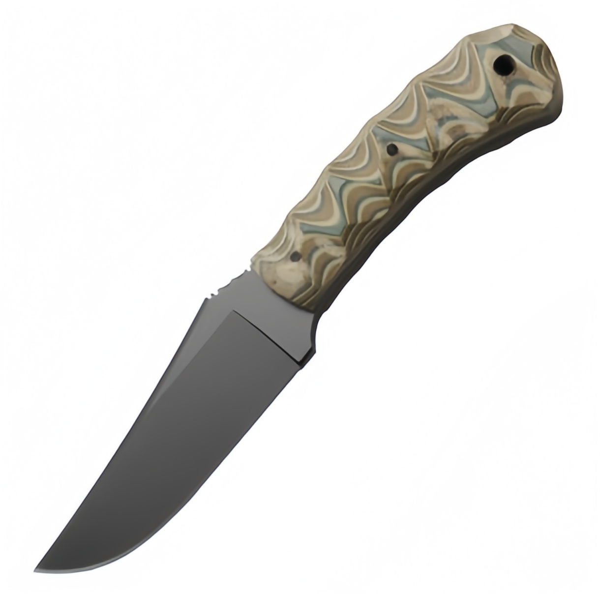 IronClad 80CRV2 Tactical Fixed Blade Knife - Full-Tang 5mm with G10 Handle Survival