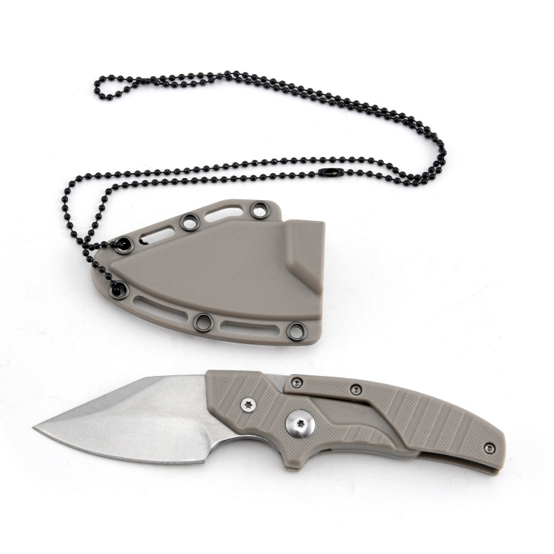Folding Knife D2 Steel 2-in-1 Transformable Push Dagger EDC Tactical Self Defense