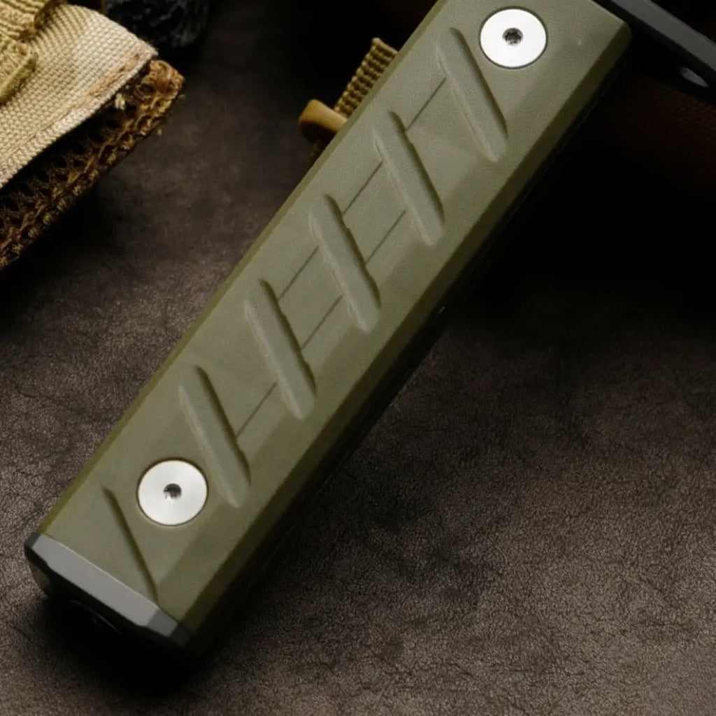Survival Knife Fixed Blade Knife 7Cr Steel Titanium Coating Hunting Knife Camping Bushcraft Tactical