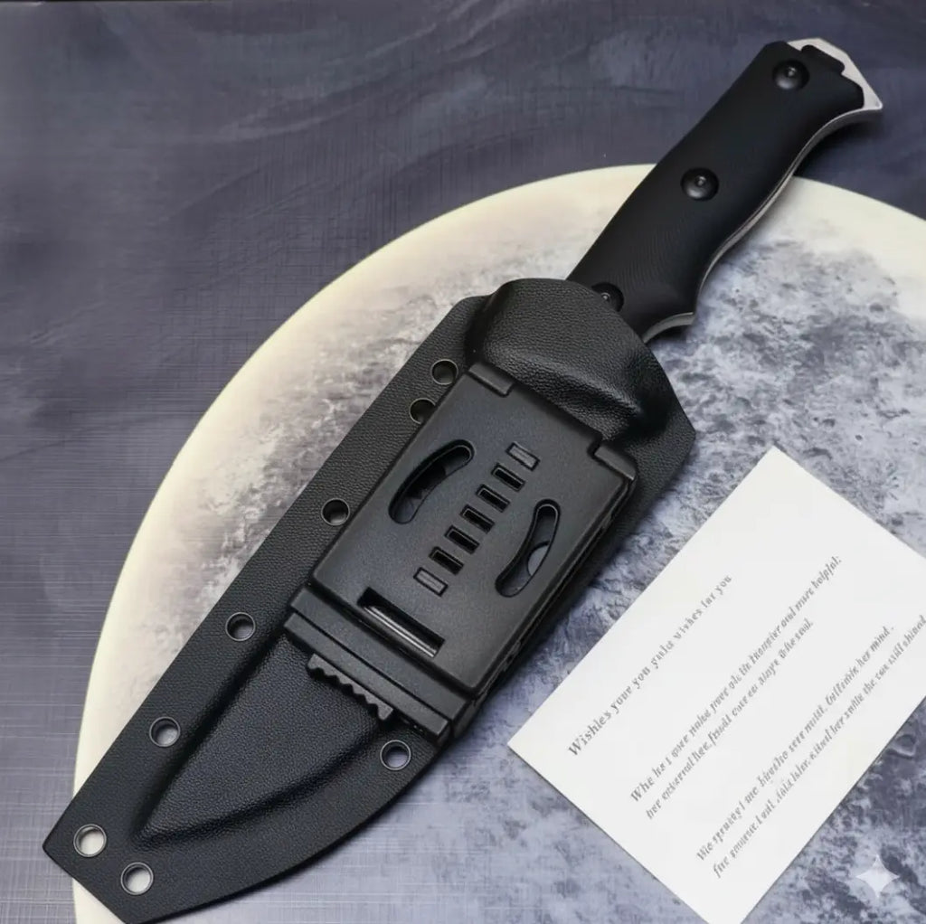 Roadblock Overbuilt D2 Survival Fixed Blade - 6mm Thick Tactical Knife