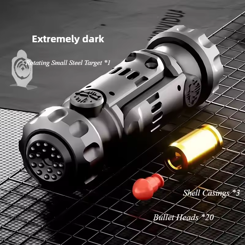 Projectile Spinner Stainless Steel Fidget Toy - Multi-Function EDC with Catapult