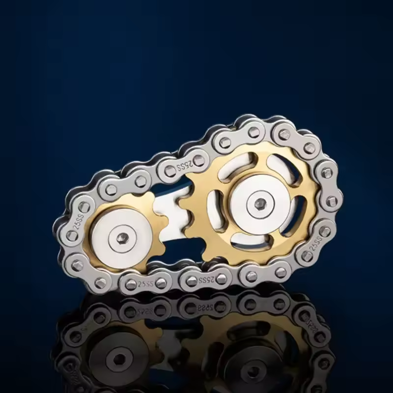 GearSpin Metal Fidget Spinner - Stainless Steel Bearings for Stress Relief & Focus EDC