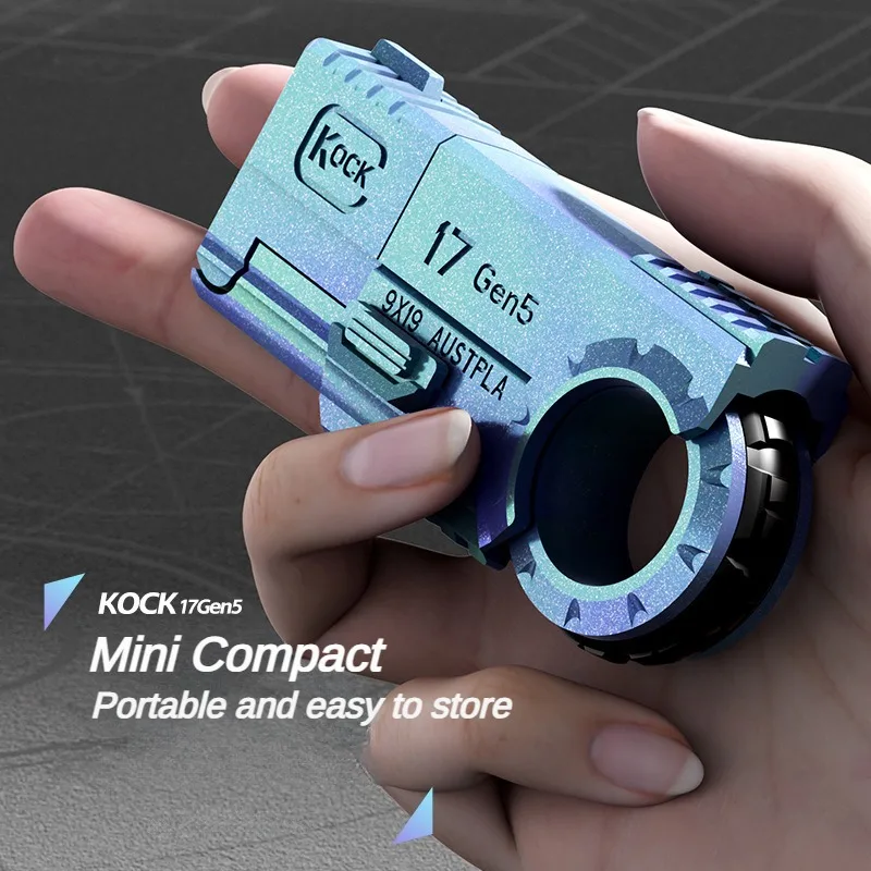 Fold 'n' Fire Stainless Steel Fidget Toy | Ratchet Spinner Launcher 3-in-1