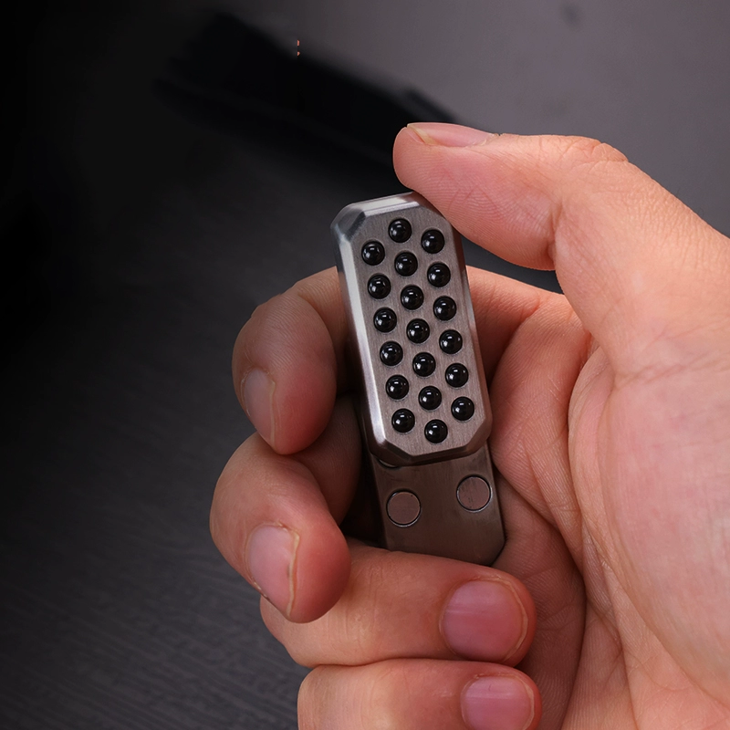 Fidget Slider Stainless Steel Haptic Push Press Bead EDC Stress Relief Desk Toy