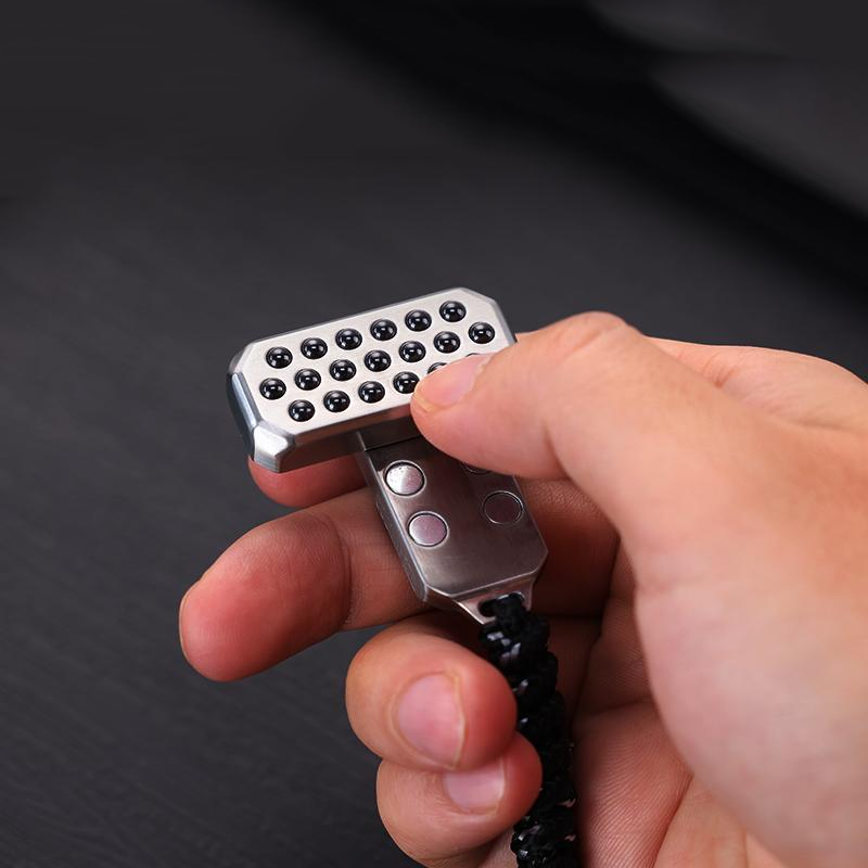 Fidget Slider Stainless Steel Haptic Push Press Bead EDC Stress Relief Desk Toy