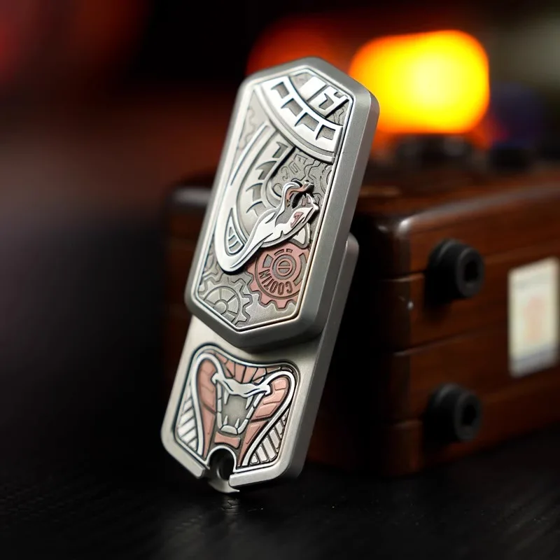 SlitherSonic Coin Whirl - Premium Metal Fidget Spinner with Acoustic Pop