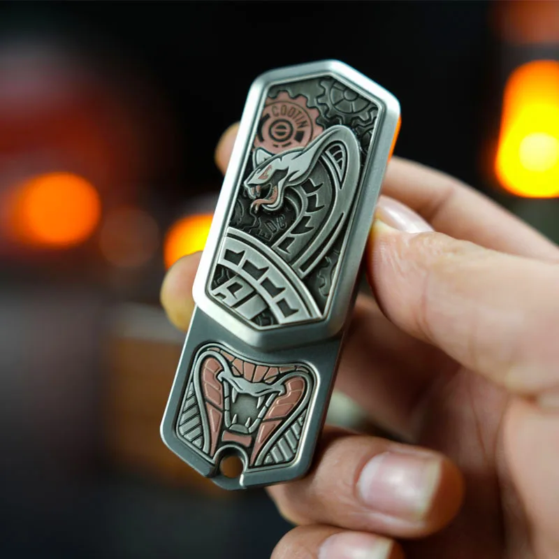 SlitherSonic Coin Whirl - Premium Metal Fidget Spinner with Acoustic Pop