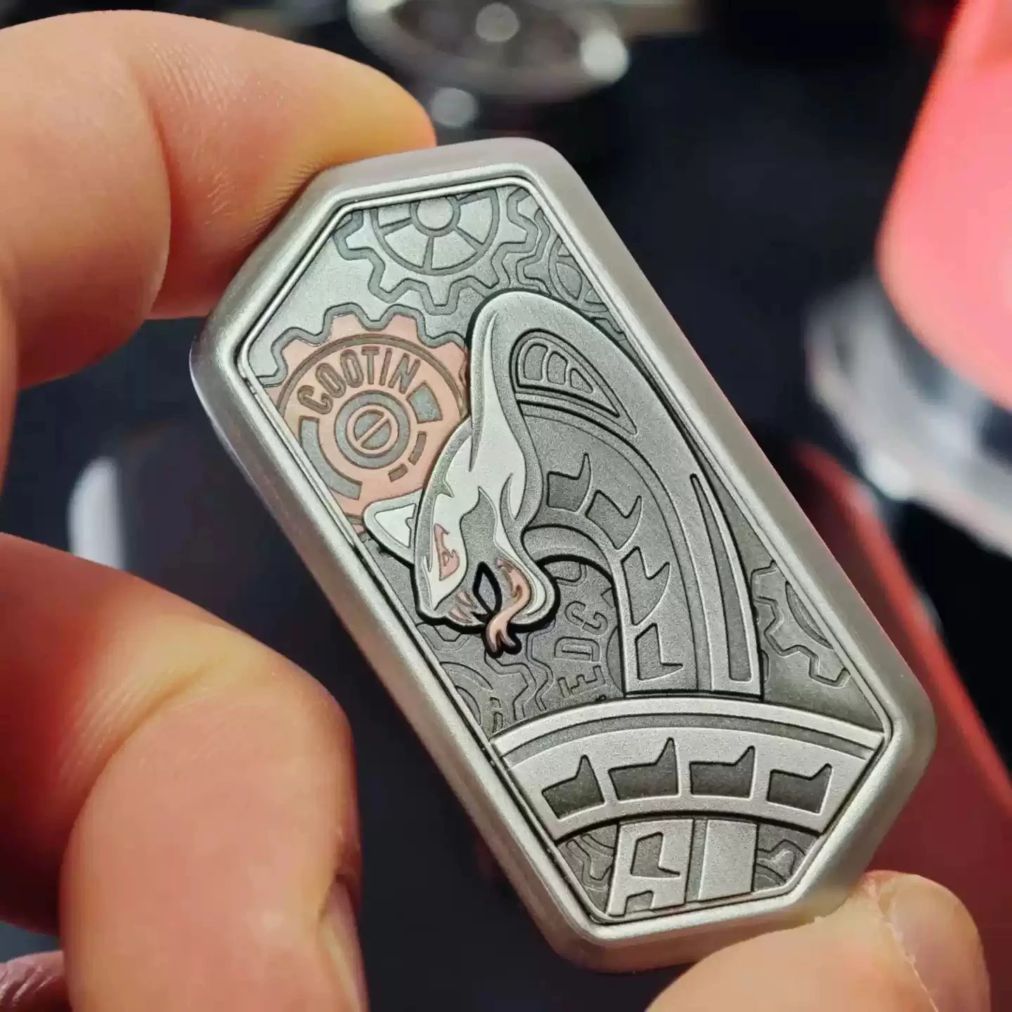 SlitherSonic Coin Whirl - Premium Metal Fidget Spinner with Acoustic Pop