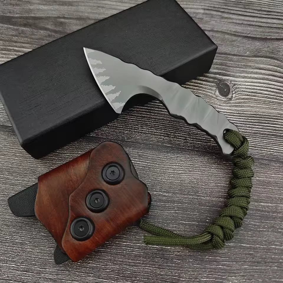 Lil' Axion D2 Steel Mini Tactical Axe Knife - One-Piece Construction with Sheath EDC