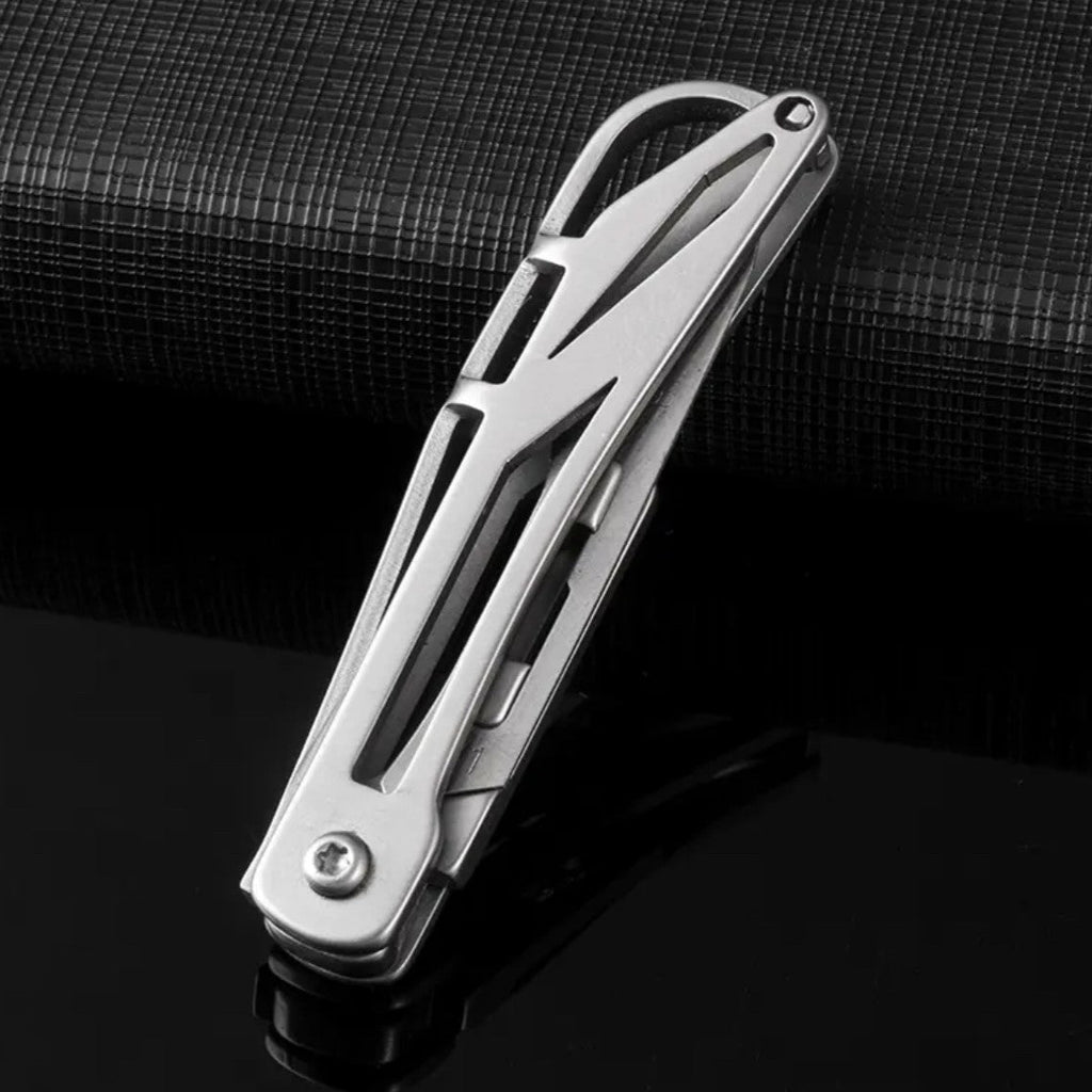 SharpFlex Steel Utility Knife - Pocket EDC with Replaceable No. 11 Surgical Blade