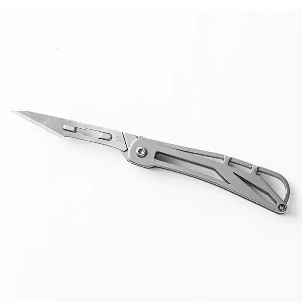 SharpFlex Steel Utility Knife - Pocket EDC with Replaceable No. 11 Surgical Blade