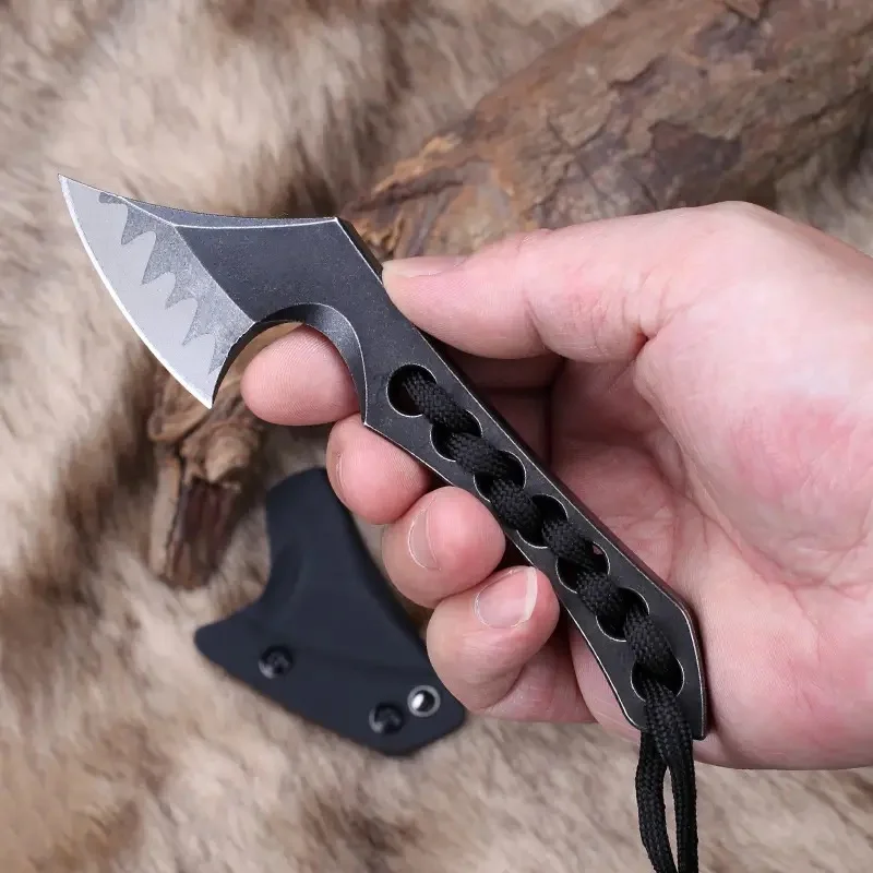 Tactical Axe Stainless Steel Kydex Sheath Camping Survival Hunting Self Defense EDC