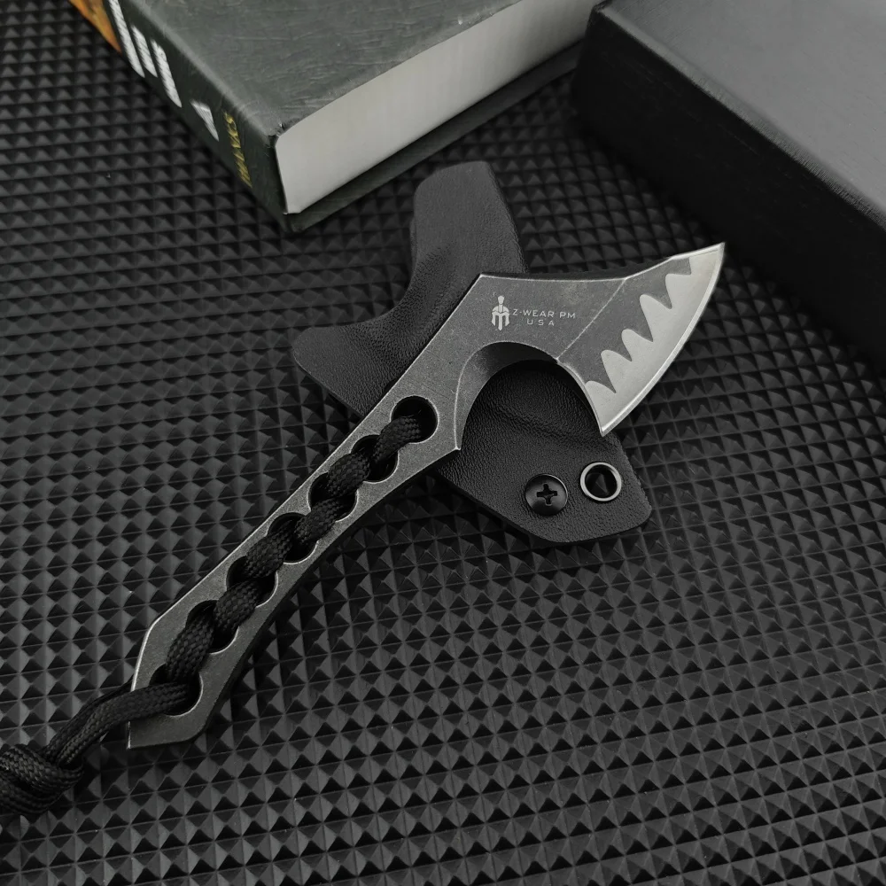 Tactical Axe Stainless Steel Kydex Sheath Camping Survival Hunting Self Defense EDC