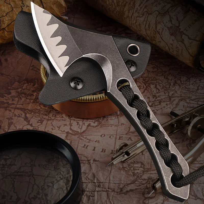 Tactical Axe Stainless Steel Kydex Sheath Camping Survival Hunting Self Defense EDC