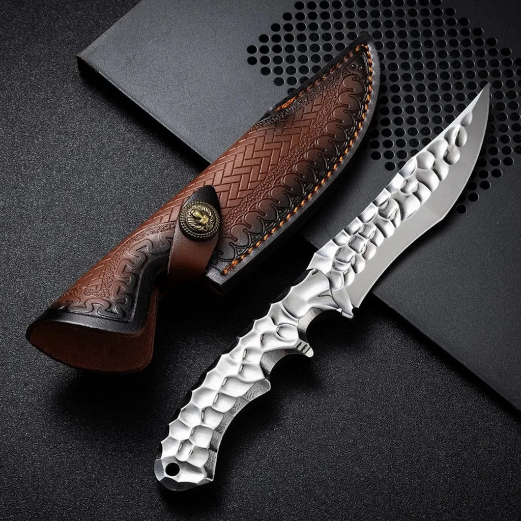 Hunting Knife VG10 Steel Fixed Blade Knife Leather Sheath Kydex Sheath Outdoor Collector Knife