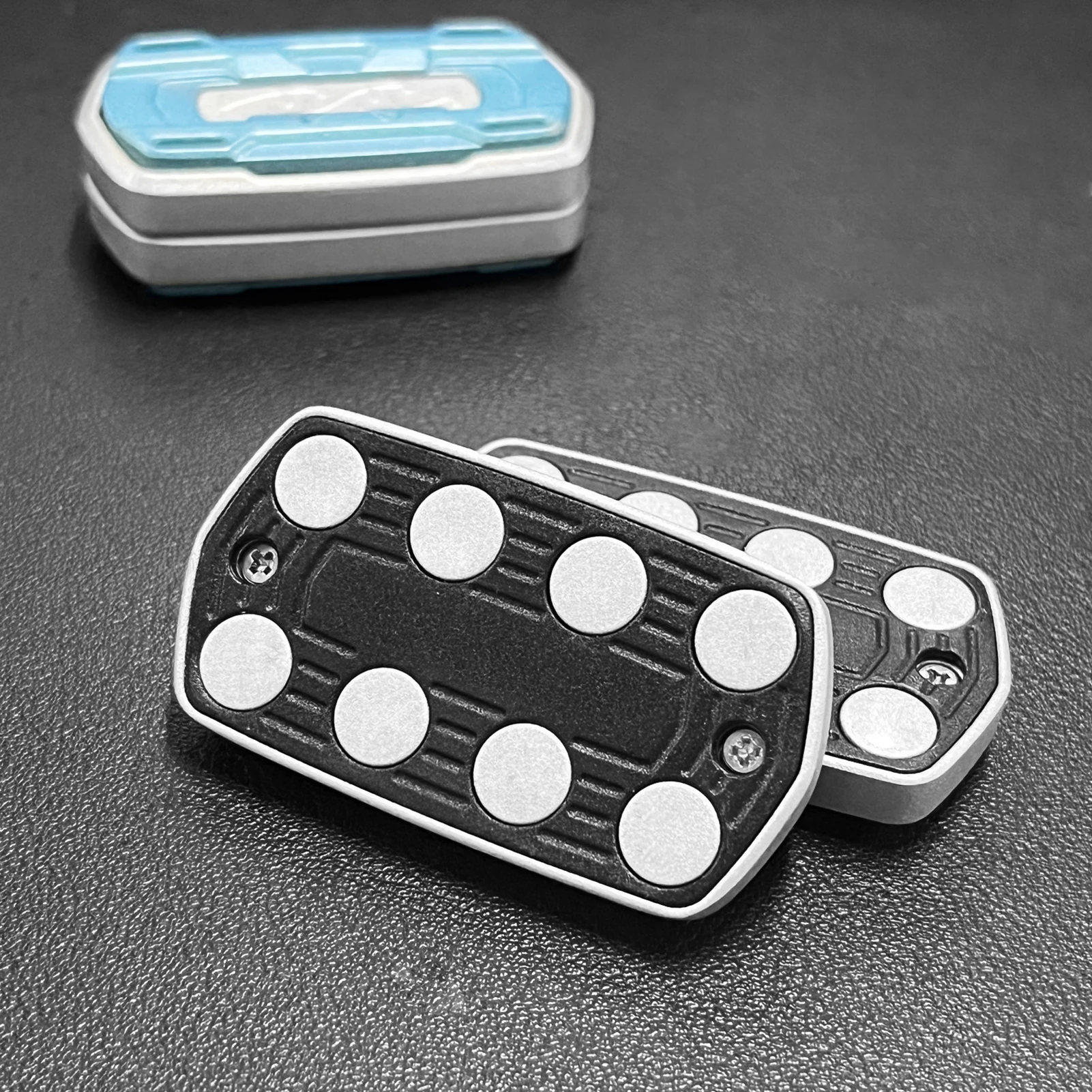 Fidget Slider Alloy CNC Engraved Magnetic Sound Blade EDC Stress Relief ADHD Anxiety