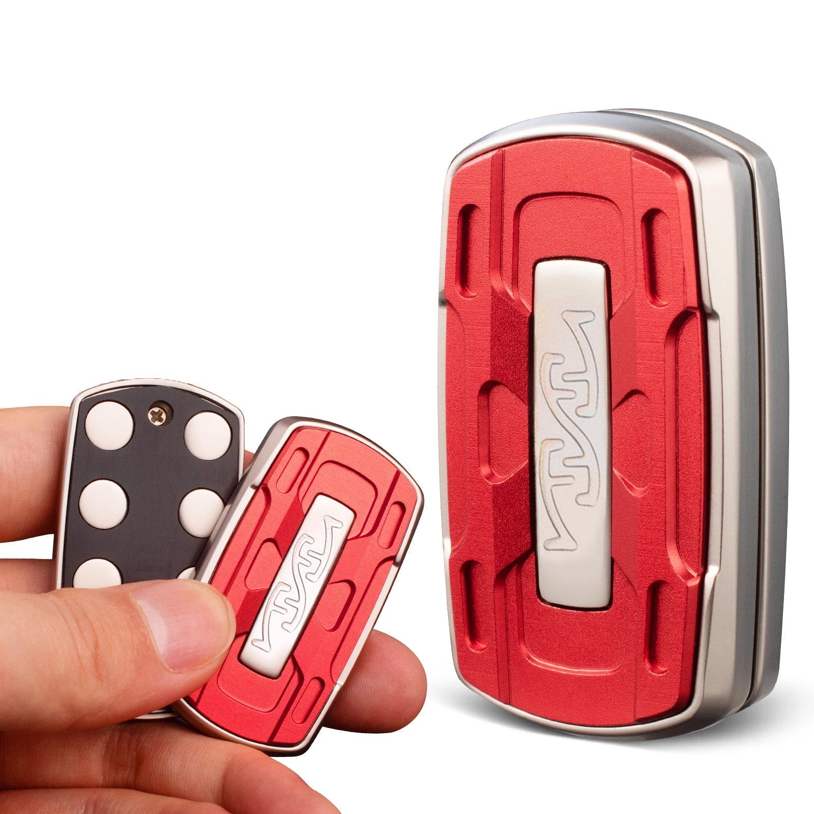 Echo Edge Metal Magnetic Fidget Slider | CNC Engraved Sound Blades