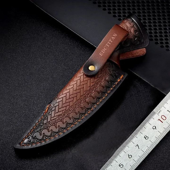 Hunting Knife VG10 Steel Fixed Blade Knife Leather Sheath Kydex Sheath Outdoor Collector Knife