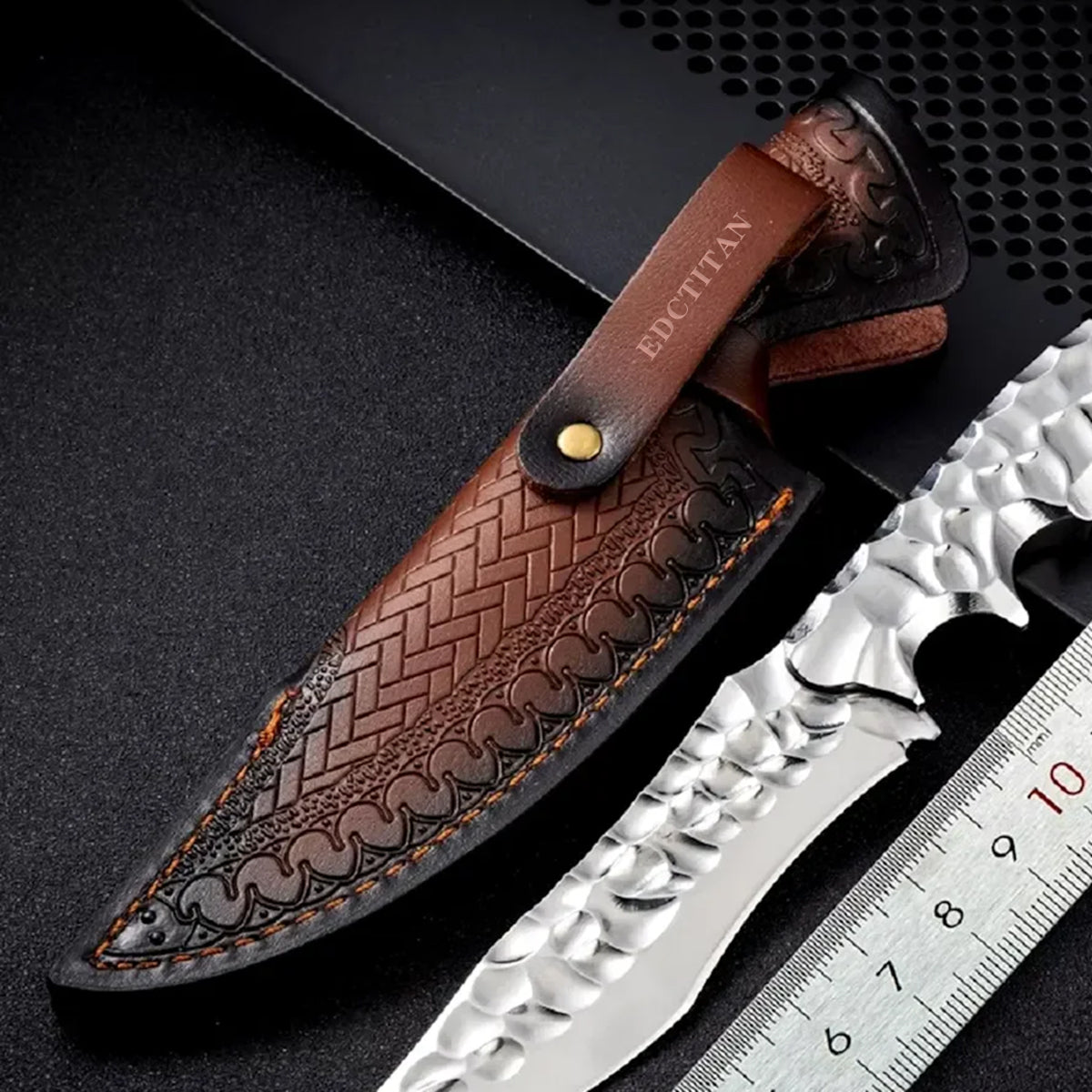 Hunting Knife VG10 Steel Fixed Blade Knife Leather Sheath Kydex Sheath Outdoor Collector Knife