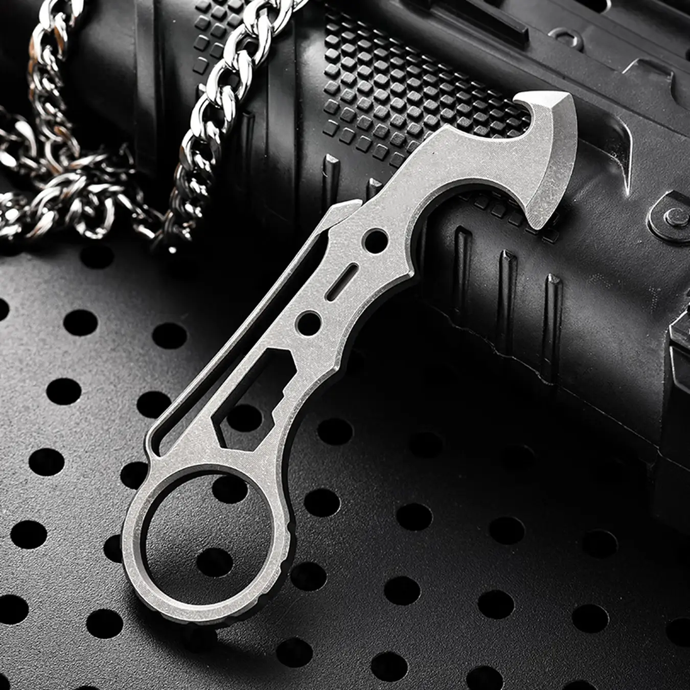 TitanSpike Titanium Multi-Tool Card - Crowbar, Wrenches & Bottle Opener EDC