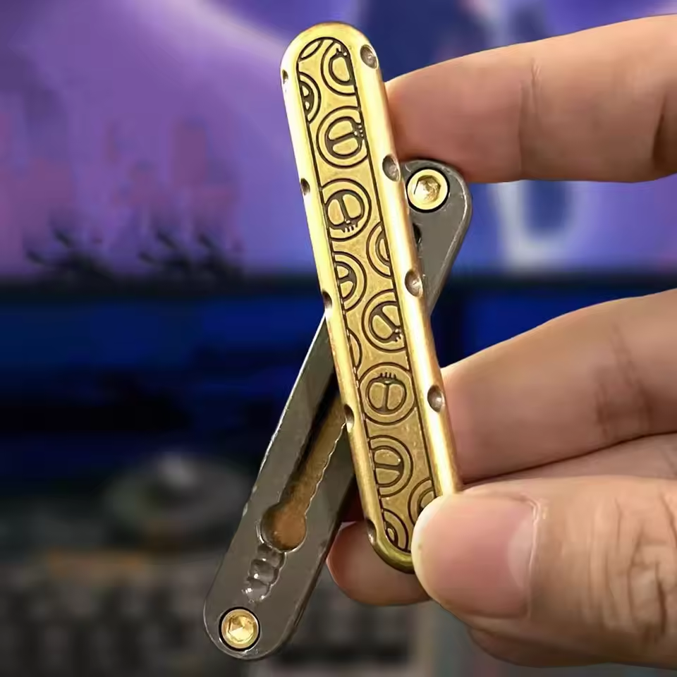 PushBar Magic Metal EDC Fidget Slider - Zinc Alloy Stress Relief Tool