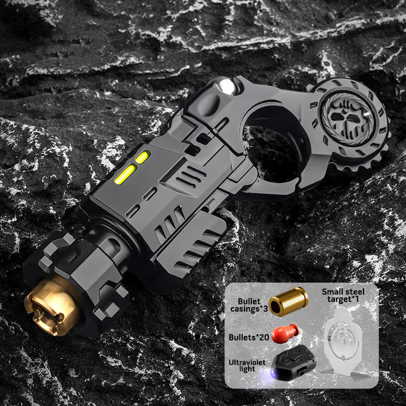Gun Fidget Clicker Fidget Toy Metal Blaster Soft Bullet Launcher Spinner ClickCannon Pro ...
