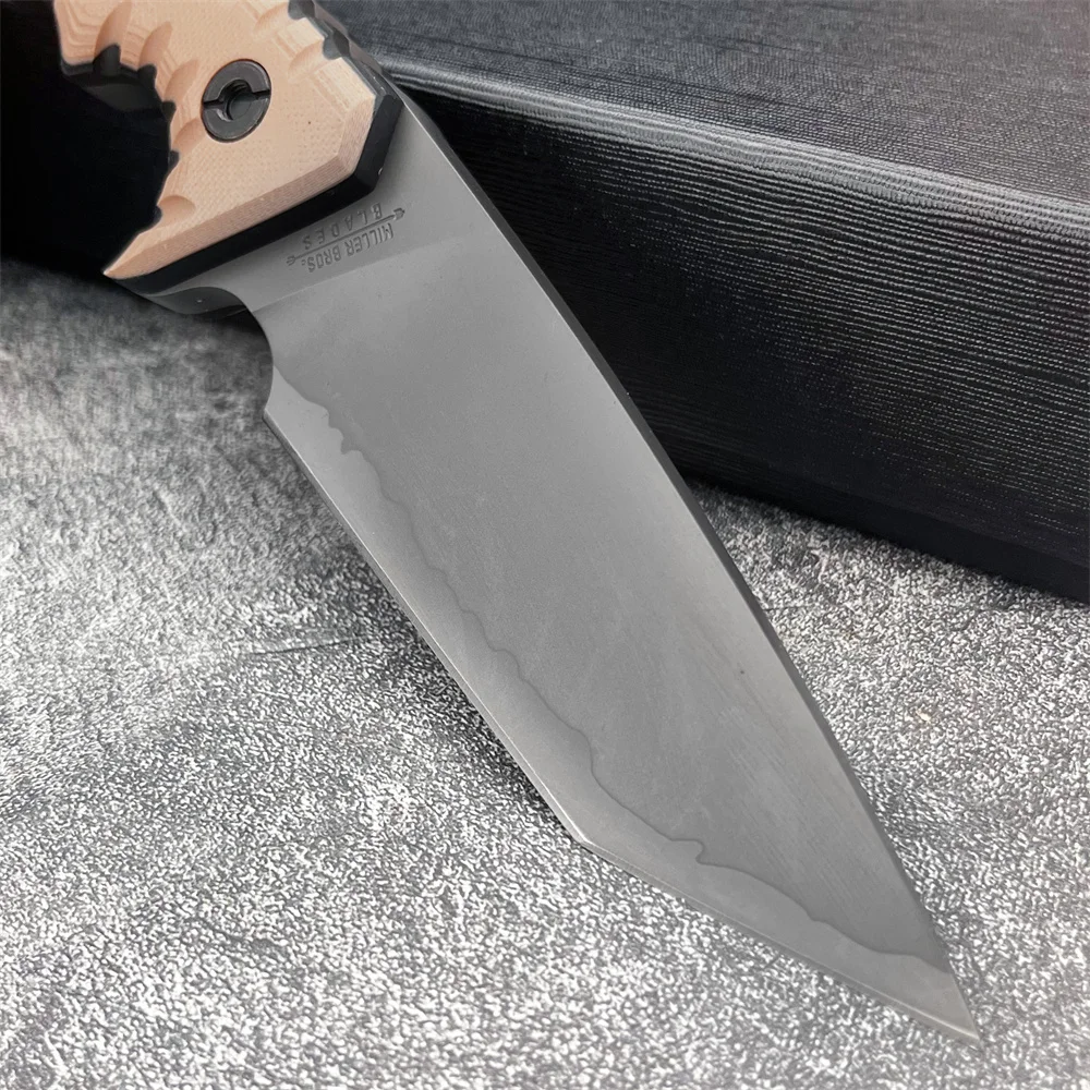Camping Knife G10 Handle Fixed Blade Custom Engraving Hunting Survival Tactical EDC