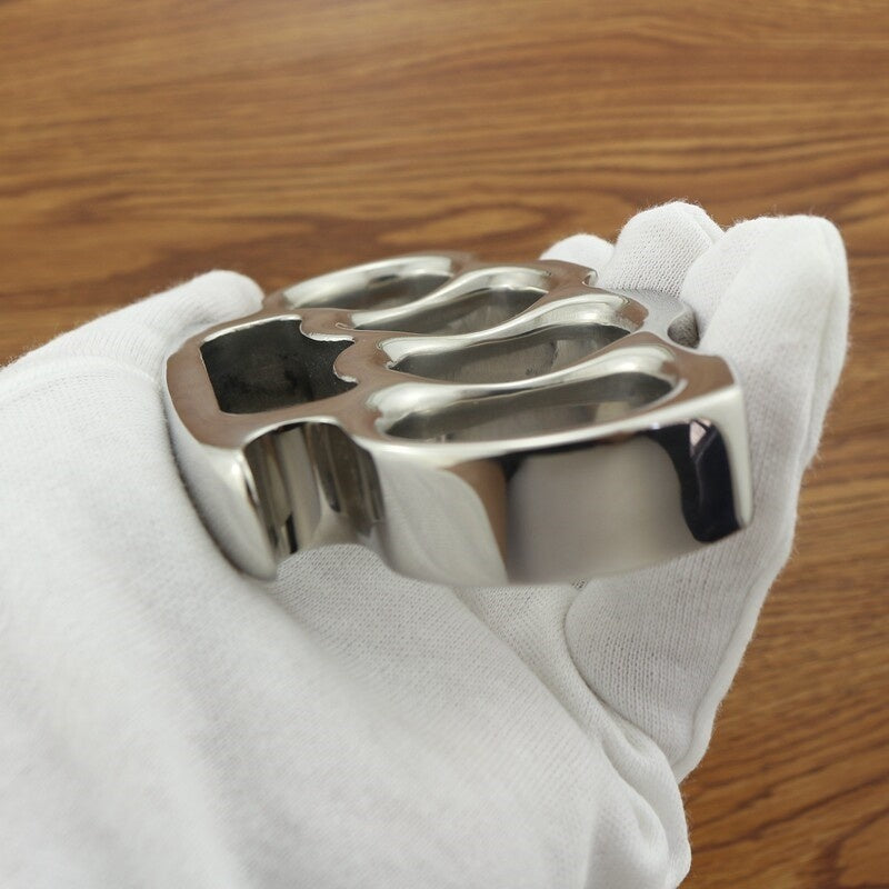 Steel Knuckles Terminator - CNC Stainless 4-Finger Self-Defense Knuckle Duster Paracord Wrap