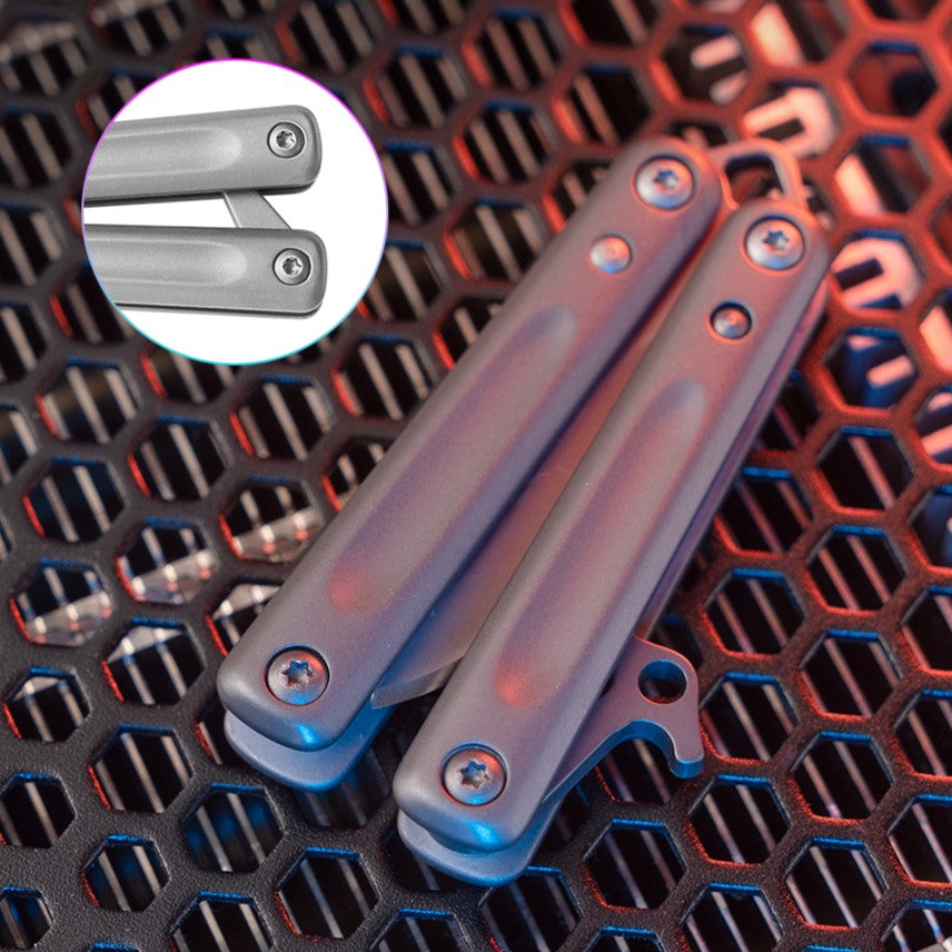 PicoBlade Mini Butterfly Keychain Knife - Stainless Steel EDC