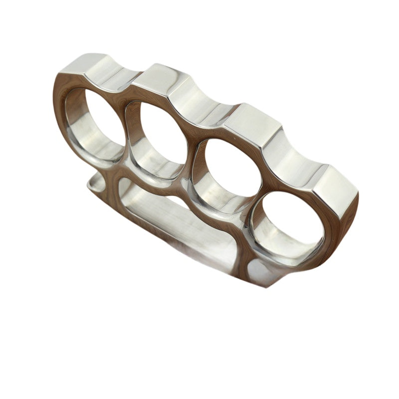 Steel Knuckles Terminator - CNC Stainless 4-Finger Self-Defense Knuckle Duster Paracord Wrap