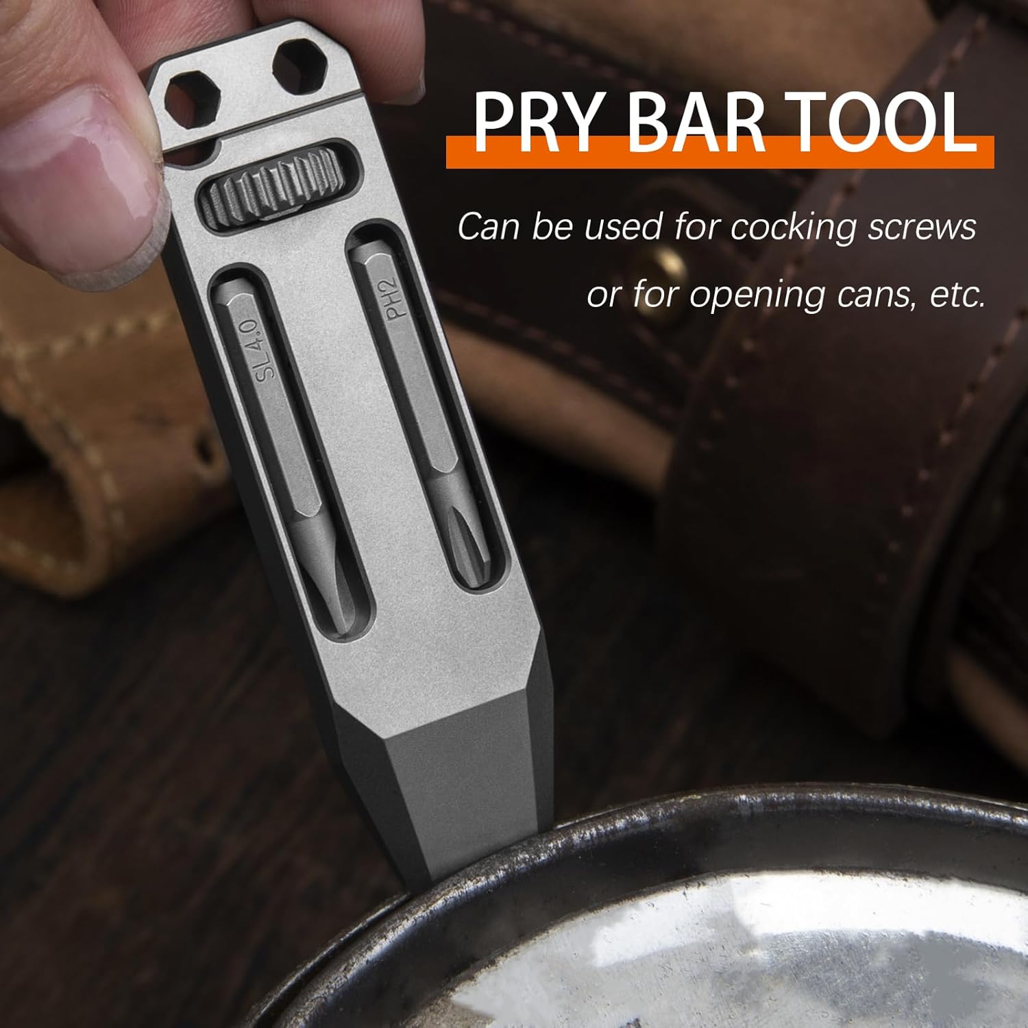 The Alix Titanium Multi-Tool Pry Bar - 4-in-1 EDC Tool