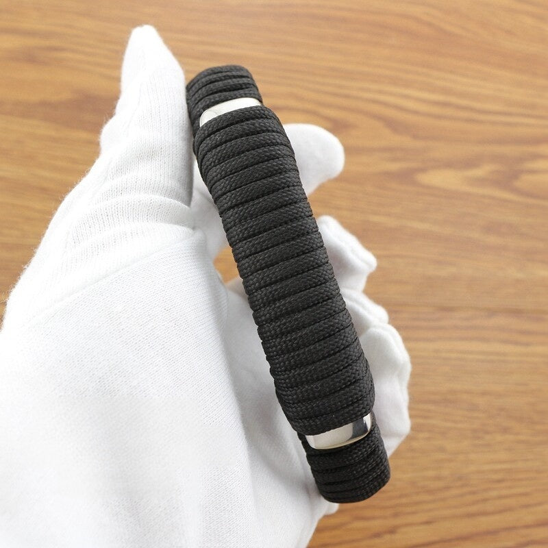 Steel Knuckles Terminator - CNC Stainless 4-Finger Self-Defense Knuckle Duster Paracord Wrap