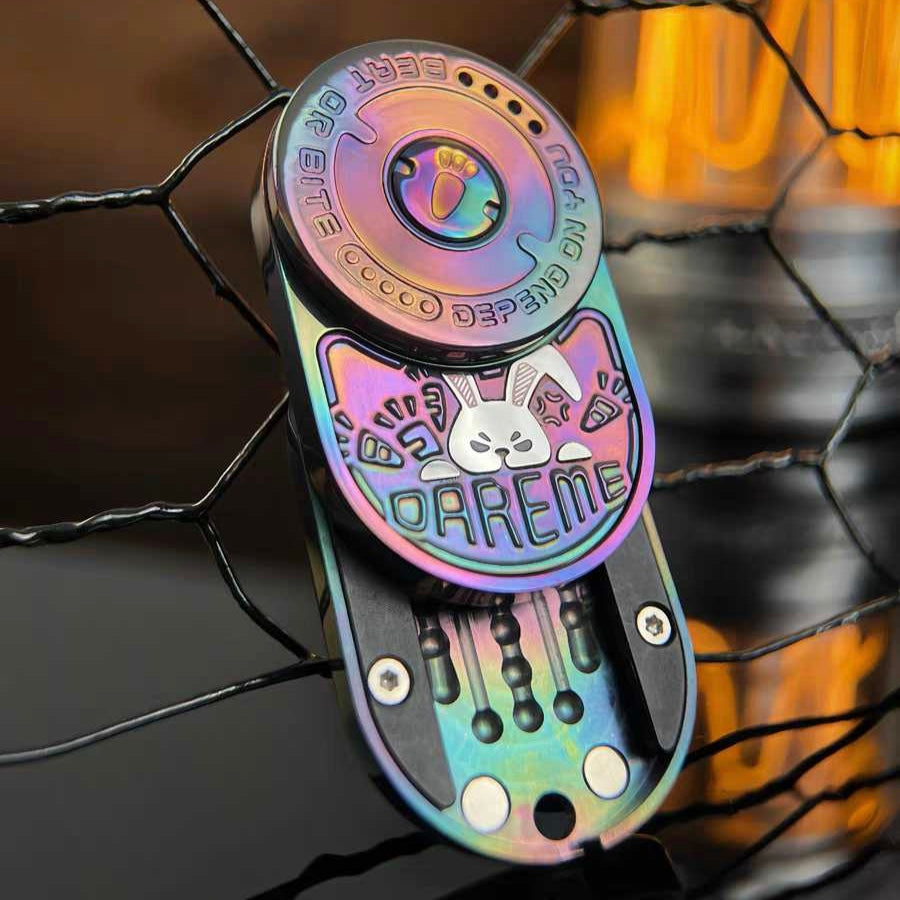 Zirconium Rabbit Fidget Slider - Anodized Colorful EDC