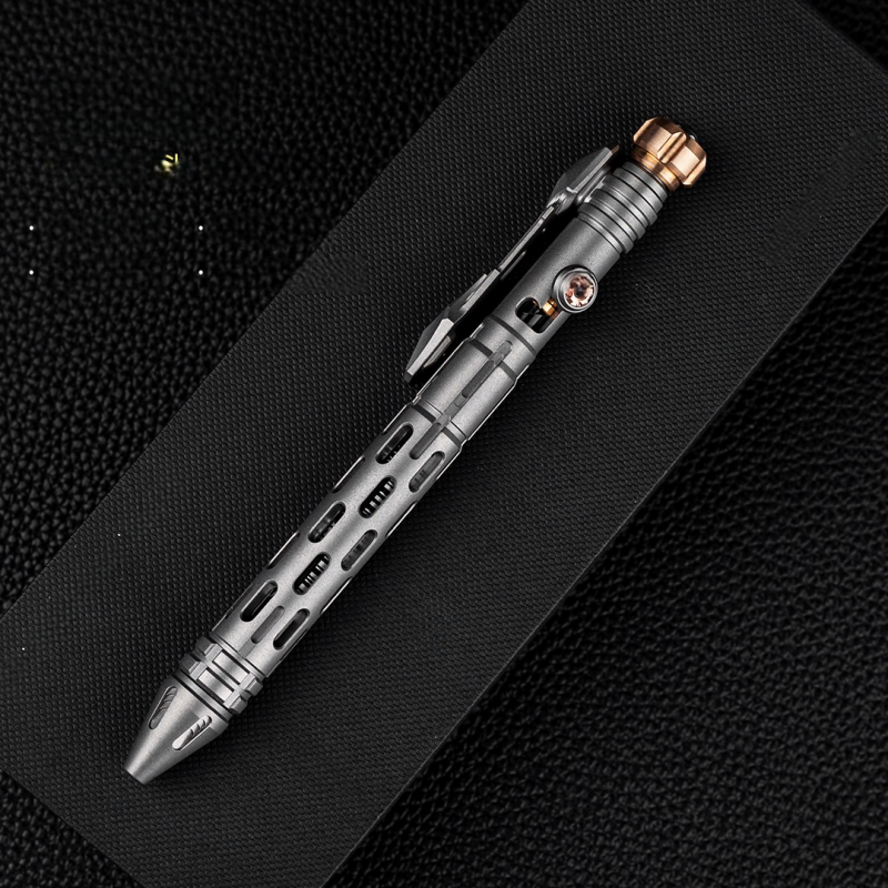 Titanium Tactical Pen TITANER – Mech EDC Multi-Tool with Fidget Spinner