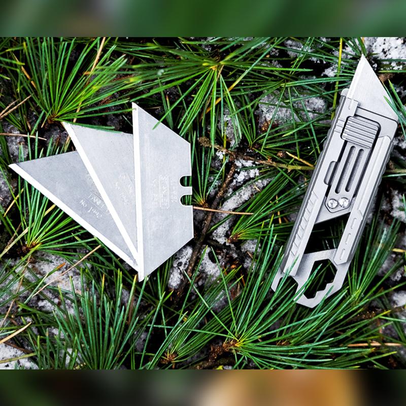 SliceCard Titanium Utility Knife - Credit Card Size 9-in-1 EDC Multitool