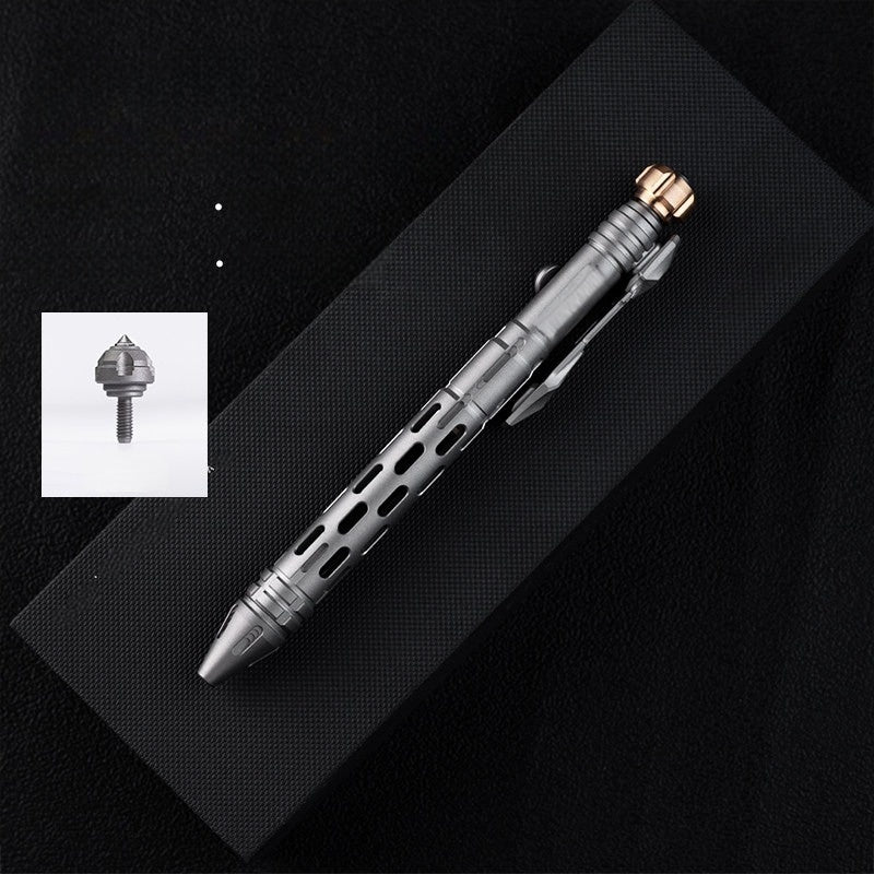 Titanium Tactical Pen TITANER – Mech EDC Multi-Tool with Fidget Spinner