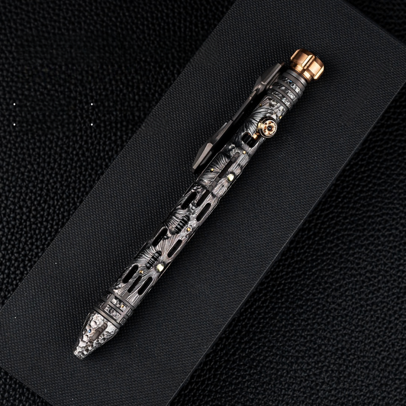 Titanium Tactical Pen TITANER – Mech EDC Multi-Tool with Fidget Spinner