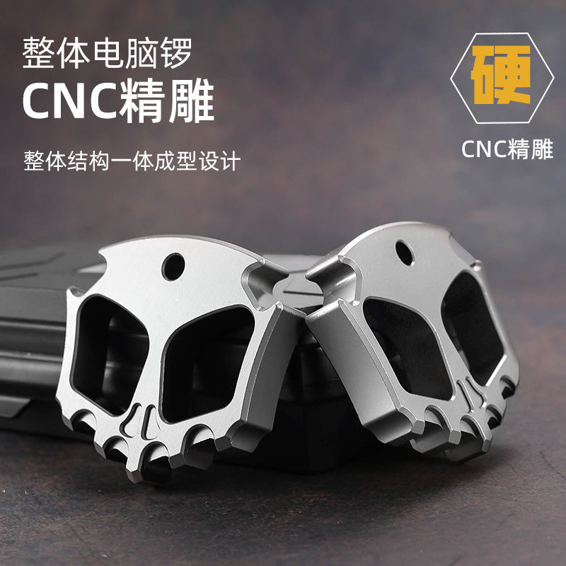 Phantom Two Finger Knuckles - Titanium Plated Bottle Opener EDC