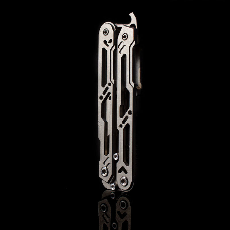 Balisong Trainer Titanium Butterfly Knife Flipping EDC Training Utility Balisong