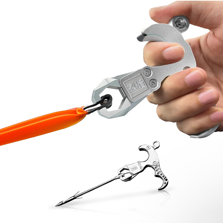 Slingshot Release – Stainless Steel Push-Button Clamp Release for Hunting & Fishing Slingshot