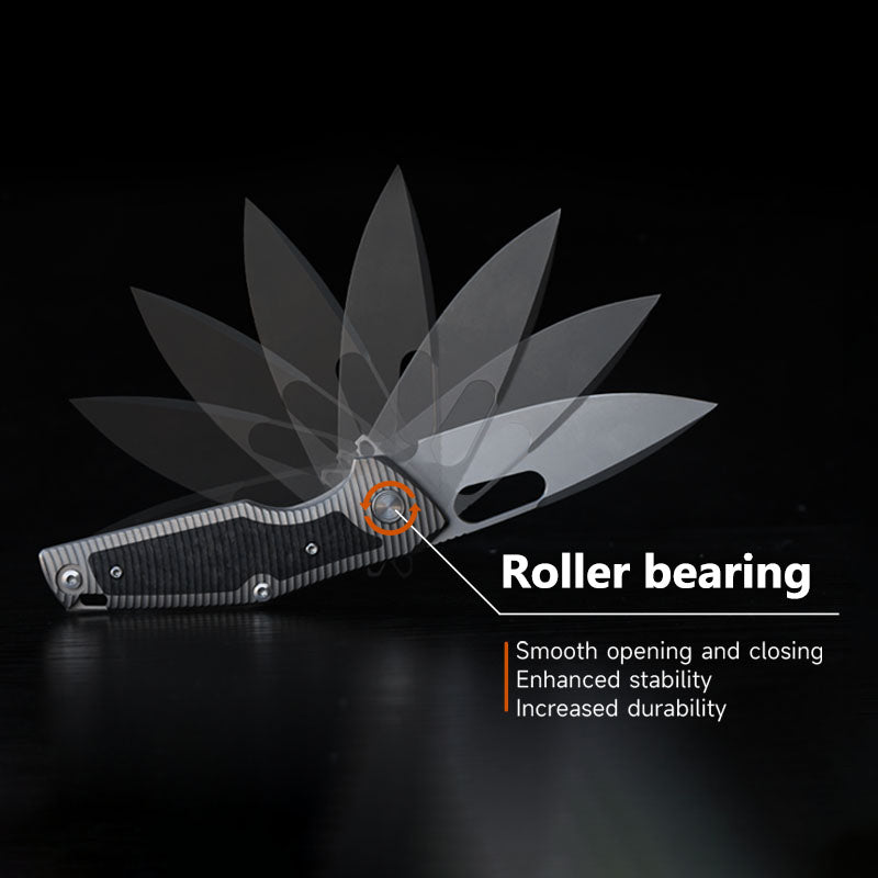 Shadow Blade Titanium EDC Knife - M390 Steel Blade with Precision Engineering